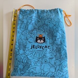 Jellycat Blue Bag with Orange DrawstringJellycat London Drawstring Bag Pattern